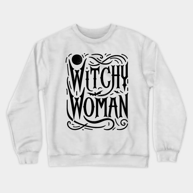 Witchy Woman Crewneck Sweatshirt by Tshirt Samurai